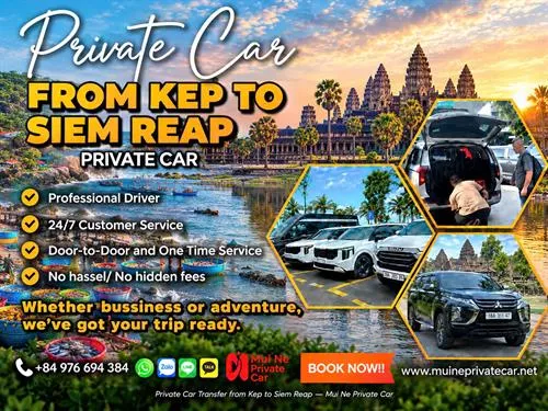 Kep to Siem Reap Private Car